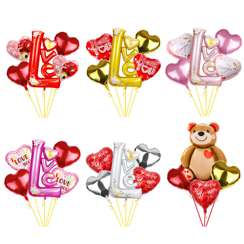Valentines Wedding Engagement Hen Anniversary Christmas Love Heart  Foil Balloon
