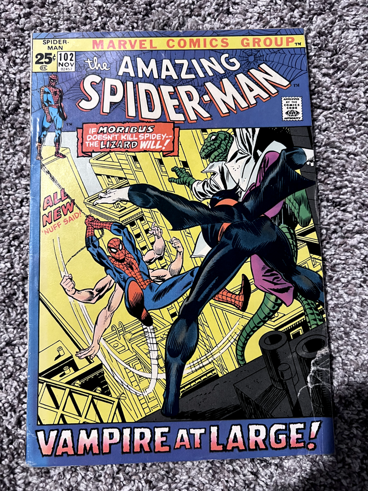 The Amazing Spider-man #102 G/VG Vampire At Large