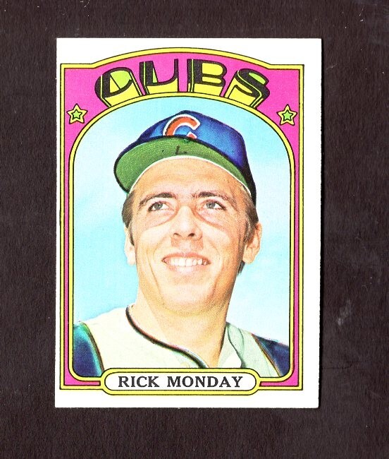 1972 Topps #730 Rick Monday EX+ o/c Chicago Cubs MLB Free Shipping