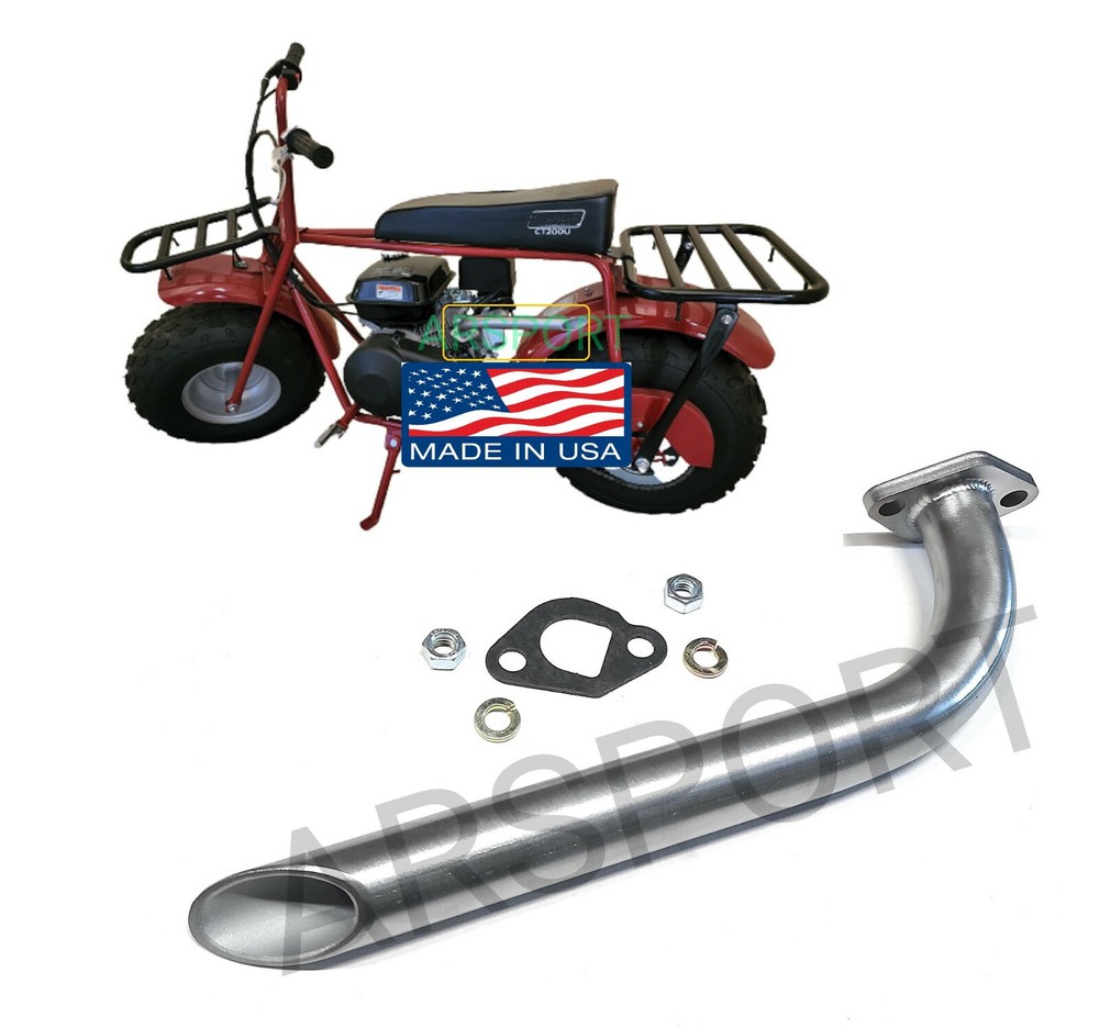 Exhaust Header for Coleman CT200U 196cc/6.5HP Gas mini bike.