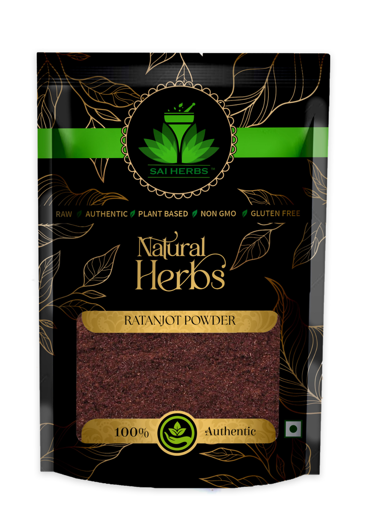 SAI HERBS Ratanjot Root Powder | Alkanet Alkanna Tinctoria Jatropha Natural