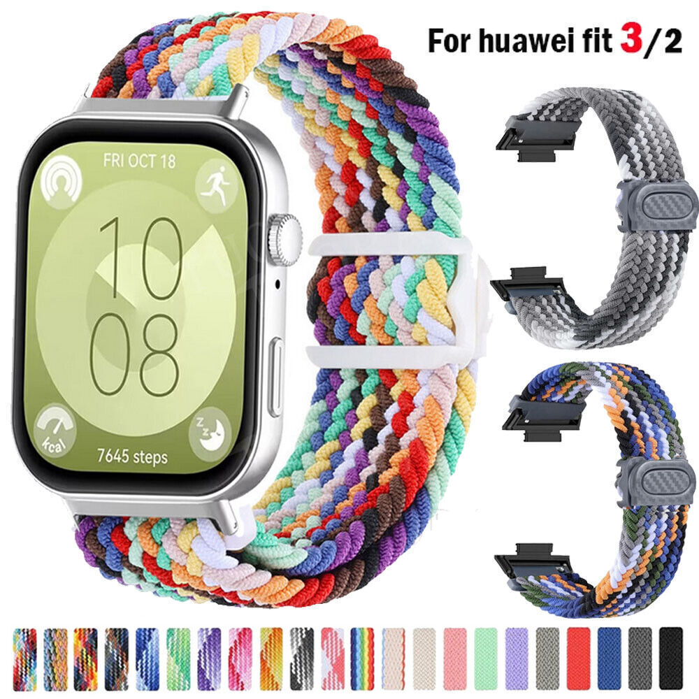 Replacement For Huawei Watch Fit 2/3 Smart Watch Braided Nylon Strap Wrsit Band
