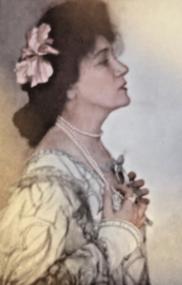 1907 Vintage Magazine Illustration Actress Bertha Kalich