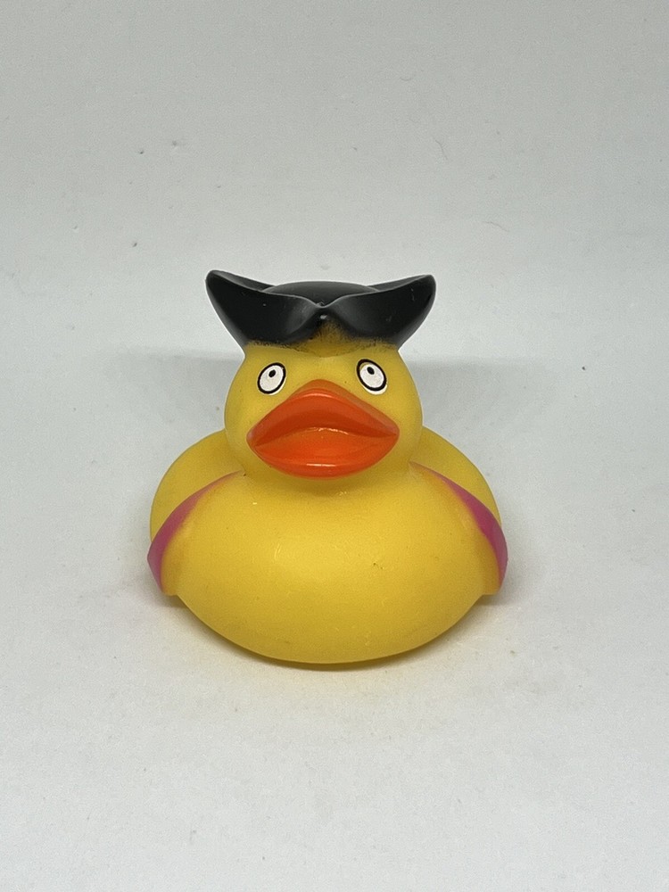 Pirate Black Rubber Duck Bath Toy 2 Inch Pool Jeep Ducky  