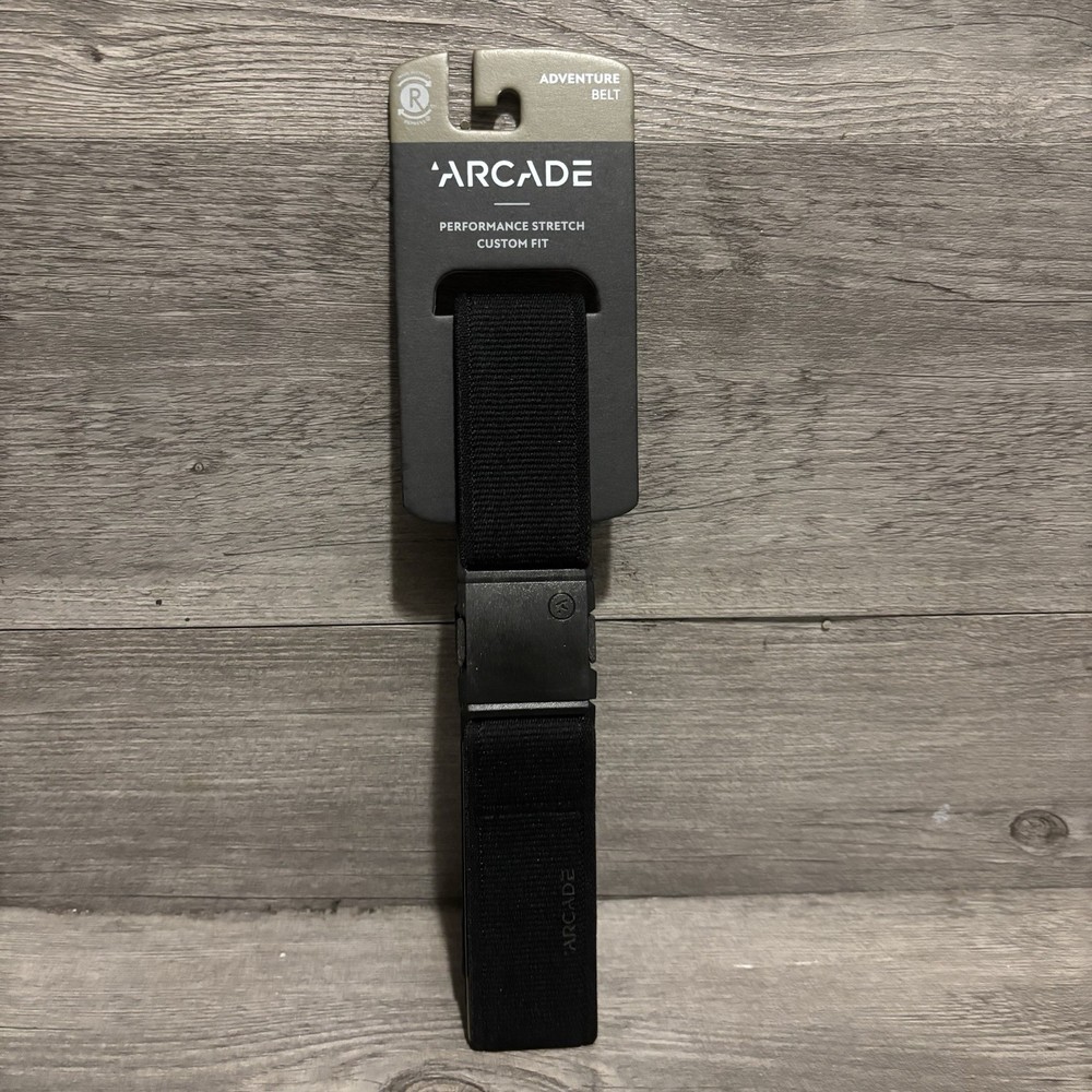 Arcade Atlas Adventure Belt Unisex Performance Stretch Black One Size