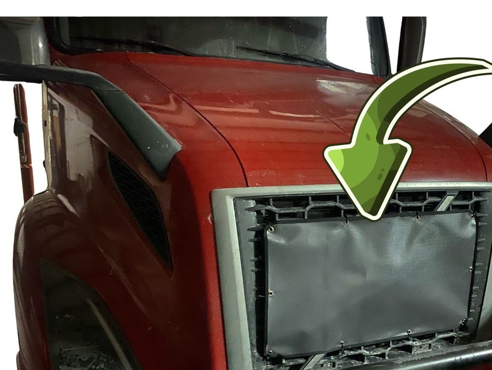 Winter Grille Cover For Volvo VNL 2008-2018 -Winter Front Cover -Zip Tie Install