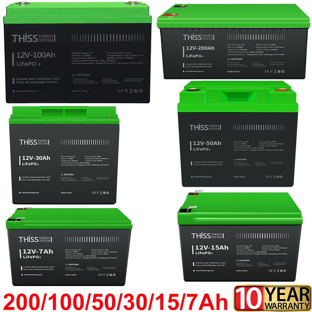 12 Volt 200Ah Lithium Off Grid Energy Rechargable Storage Battery Deep cycle lot