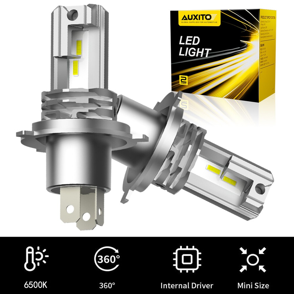 AUXITO H4/9003 LED 6500K Headlight Bulbs Conversion Kit High Low Dual Beam White