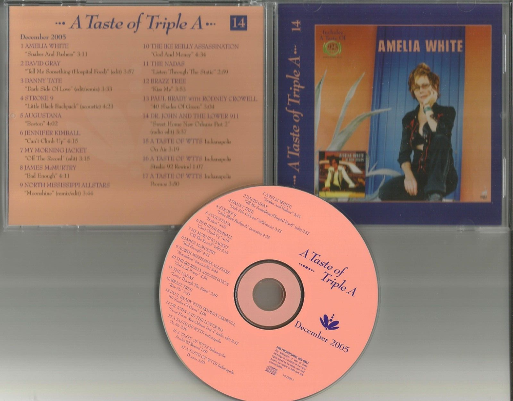 Triple A PROMO DJ CD STROKE 9 Danny Tate DAVID GRAY Augustana MY MORNING JACKET