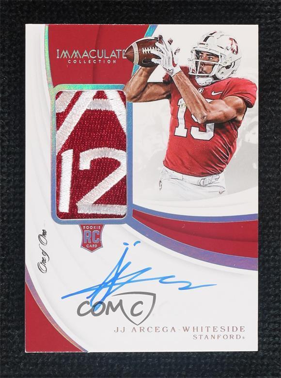 2019 Immaculate Collegiate 1/1 JJ Arcega-Whiteside RPA Rookie Patch Auto RC 07o4