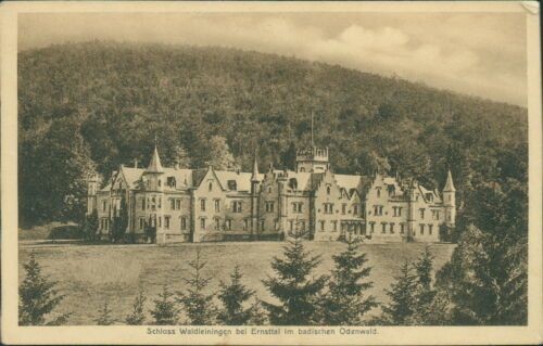 Postcard Castle Waldleiningen near Ernsttal in the Baden Odenwald (No. 710)