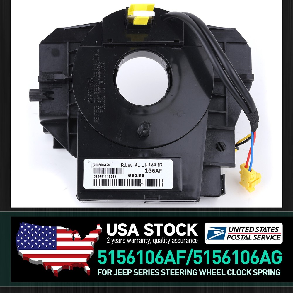 07-19 Chrysler Dodge Jeep OEM Steering Wheel Clockspring 5156106AF Replacement