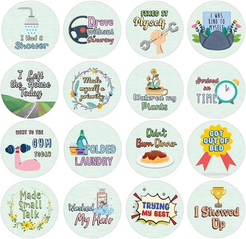 Adulting Affirmations Stickers (10 Sets X 16 Designs)