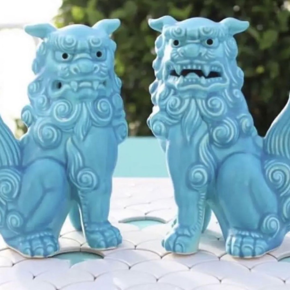 Shisa Dogs - Pottery Height 28.5cm / 11.22