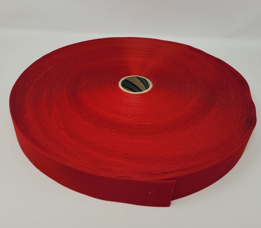 Bulk Spool 100 YARDS Red Velvet Christmas Craft Ribbon Trim 1-3/8