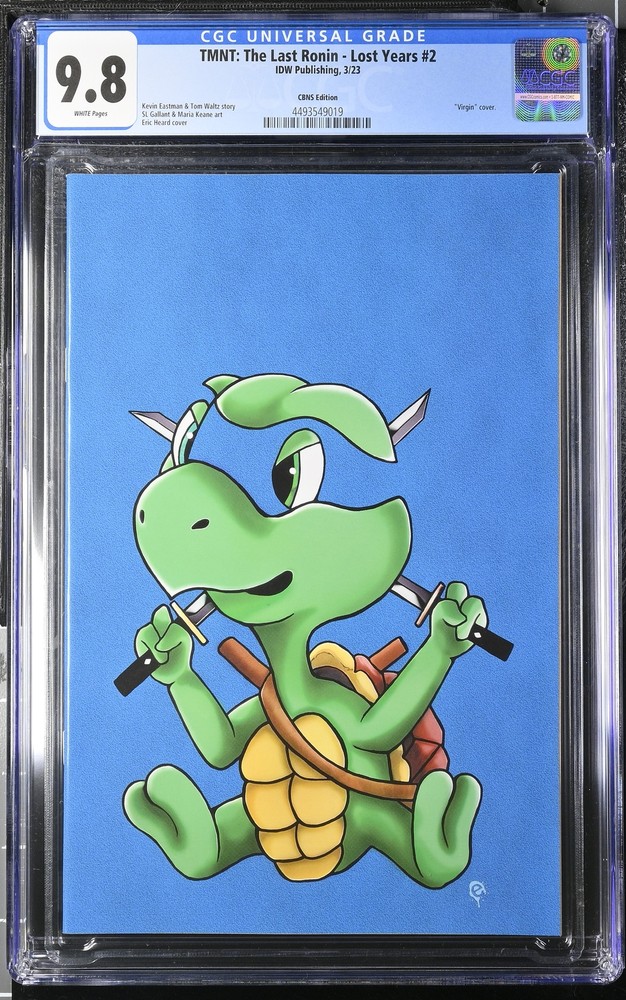 TMNT: The Last Ronin - Lost Years 2 CGC 9.8 Negative Space Virgin Variant w COA