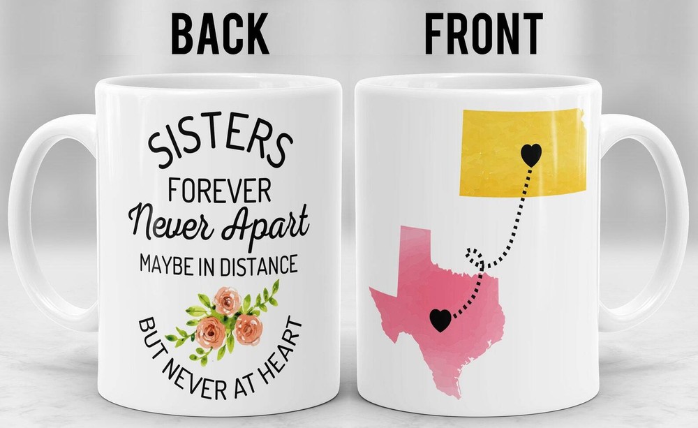 Sisters Long Distance Mug Sisters Mug Sister Gift Birthday Gift For Sister