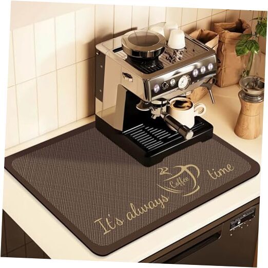 Coffee Mat for Countertops ,Coffee Bar Accessories Fit Under 16