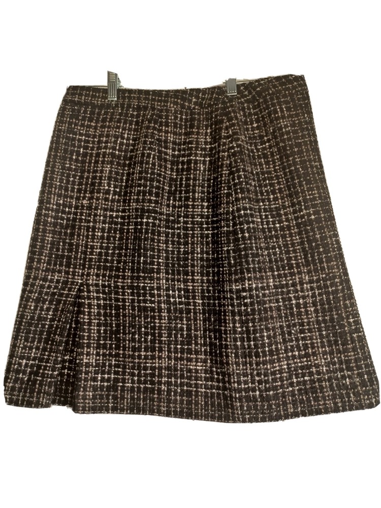 346 Brooks brothers Skirt A-Lined Size 8 Knee Length Wool Blend Preppy Office