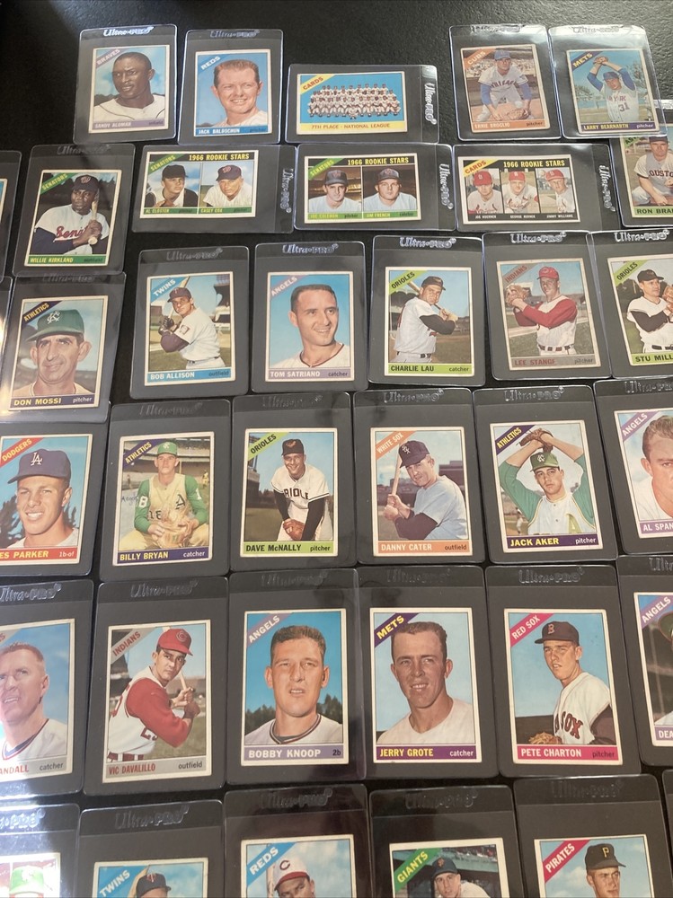 (38) 1966 Topps Baseball Lot VG+ - NO DUPLICATES