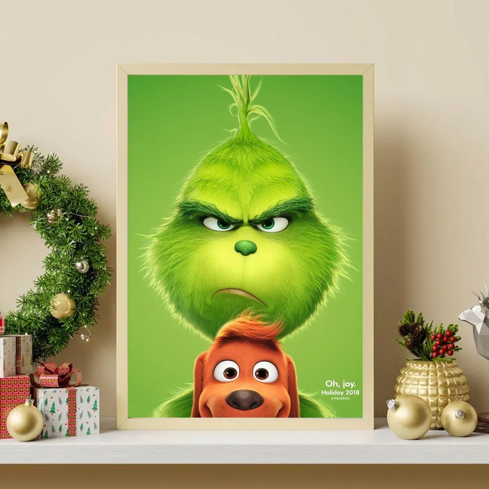The Grinch Movie Poster - Poster Wall Decor, Grinchmas Movie. No Frame