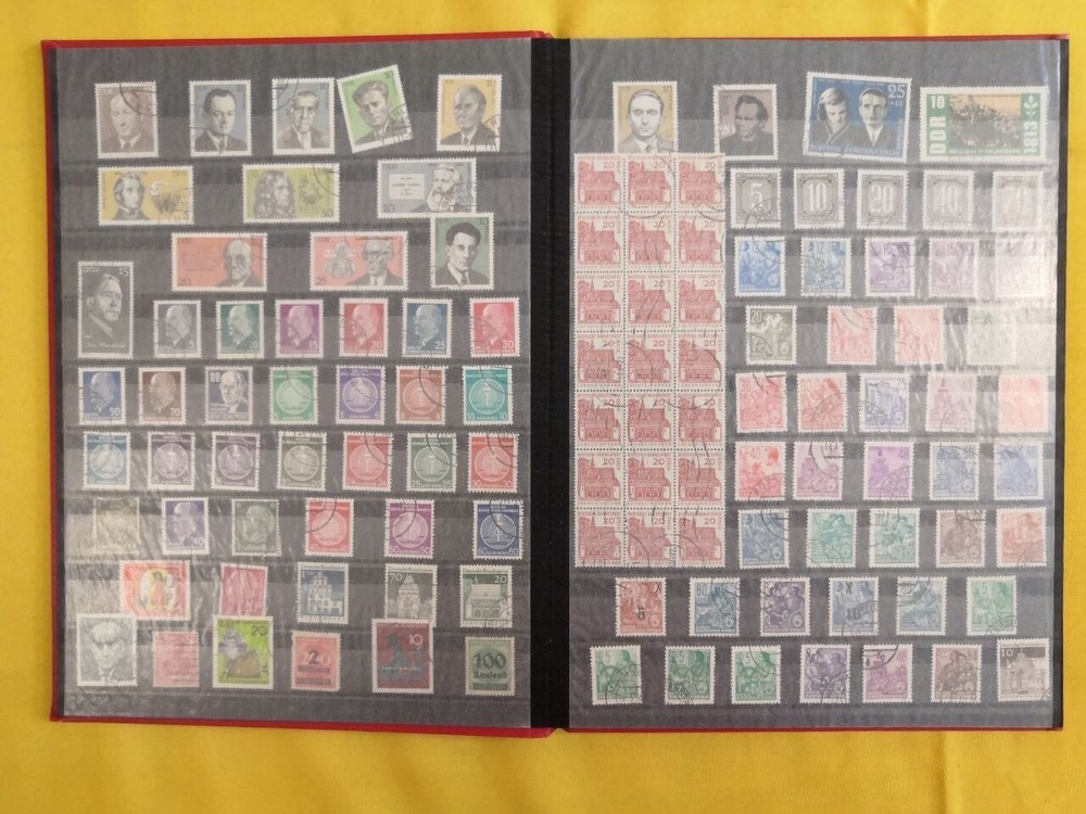 Vintage Large ALBUM Stamps GERMANY Lot Philatelic Collection C12
