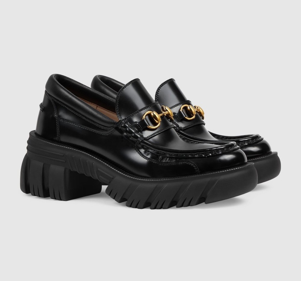 Gucci Magnum Horsebit Platform Loafers EU39 US9 Chunky Sole Authentic NIB
