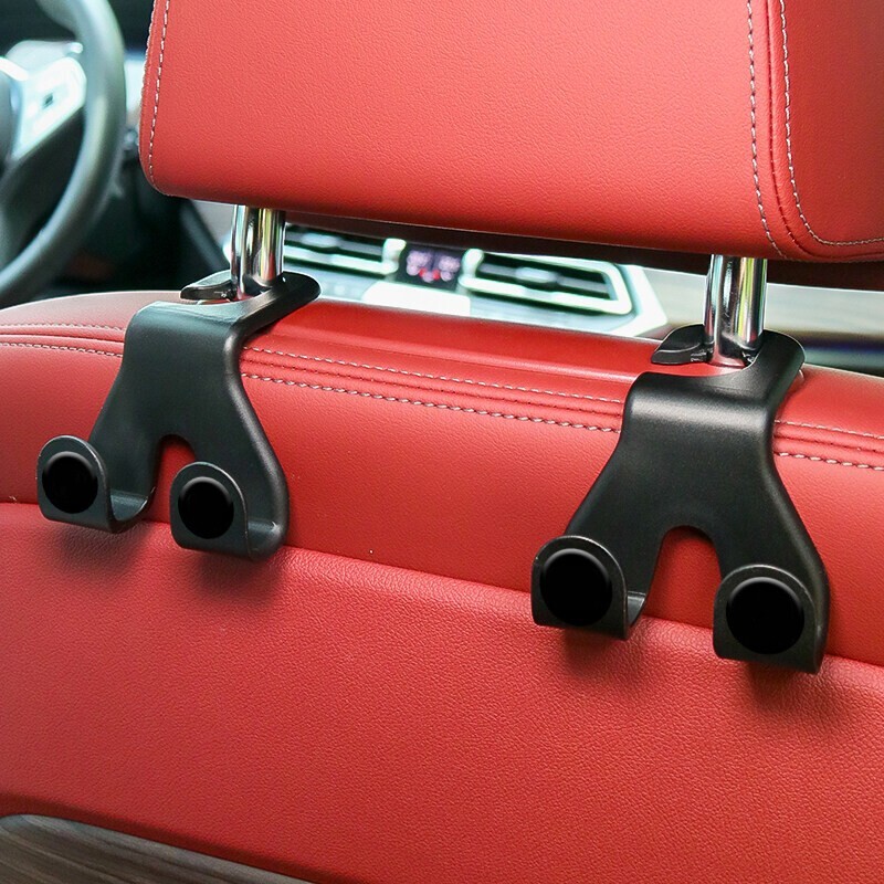 2Pcs Car Seat Back Hooks Hanger Interior Accessories Bag Holder Universal