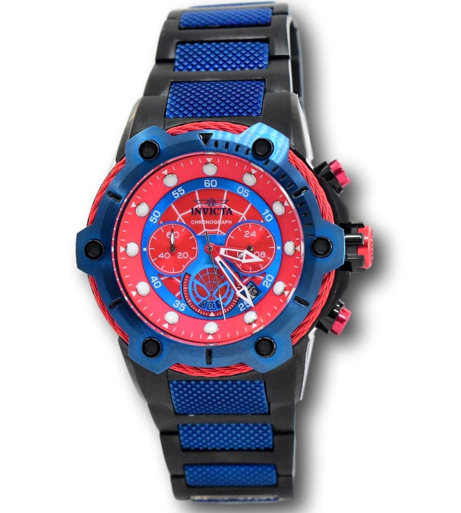 Invicta Marvel Limited Edition Spiderman 25782 Speedway Chronograph Watch 51.5mm