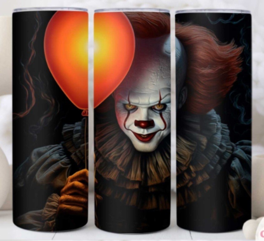 Horror Movies 10 Multicolor 20 oz Insulated Tumbler Box Lid Clear Straw New