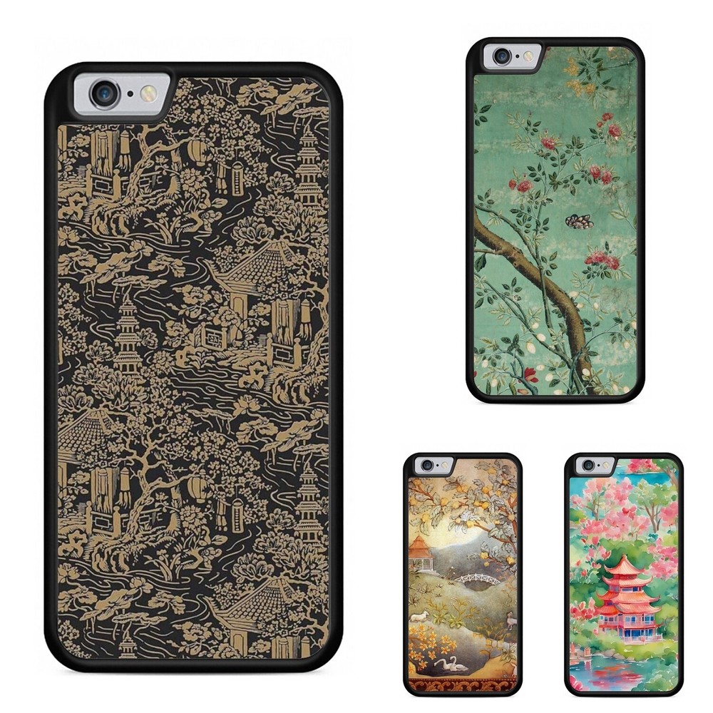 iPhone SE4 16E 12 13 14 15 16 Pro Max Pagoda Tower Print Phone Case