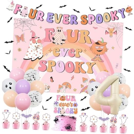 Groovy Halloween Decorations for Girls Spooky Four Ever Fun