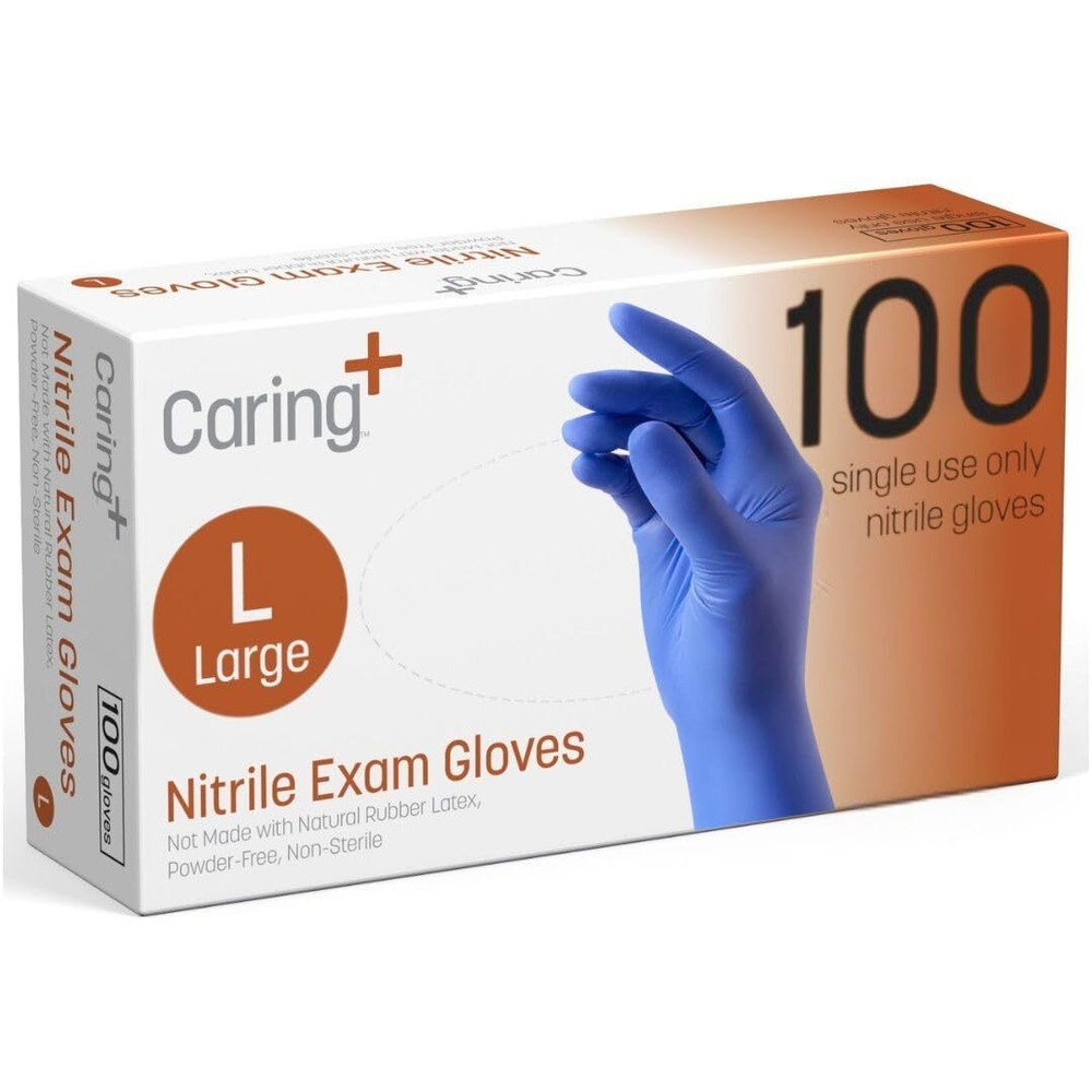 Premium Nitrile Exam Gloves 100ct Powder-Free Latex-Free Disposable