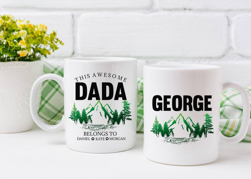 Personalized Dada Coffee Mug L This Dada Belongs To L For Fathers Day Birthday