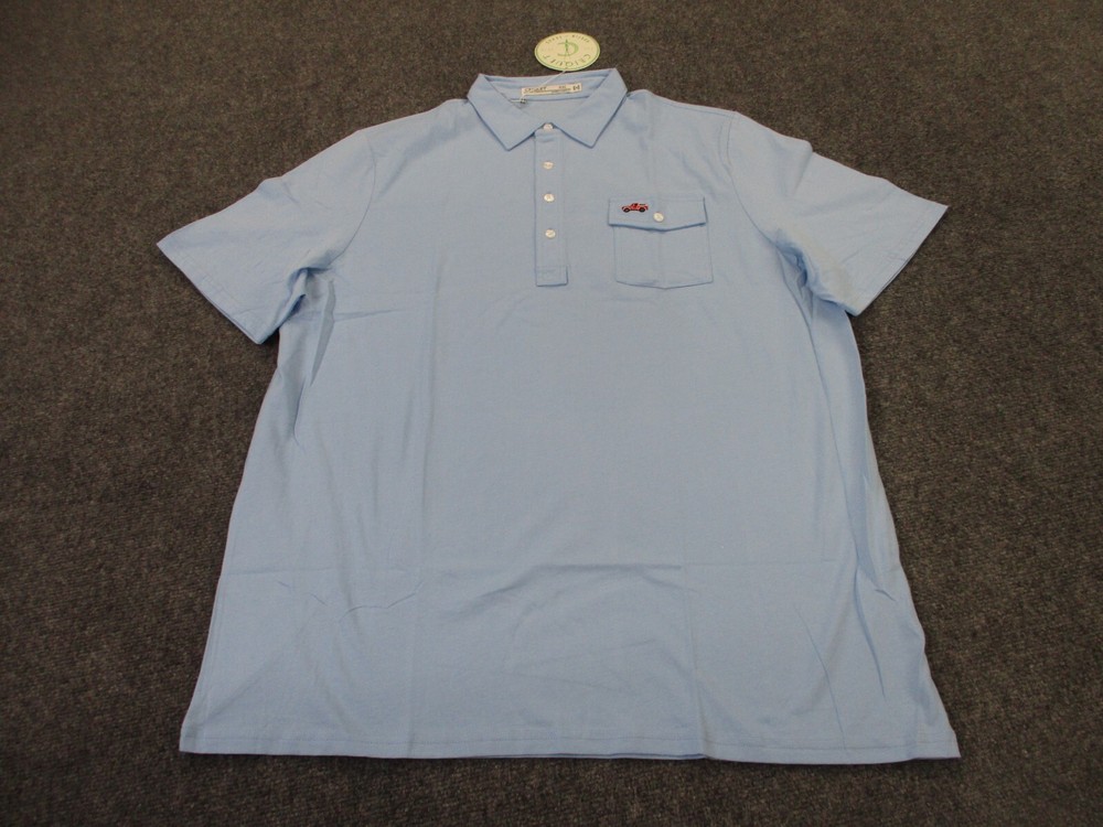 Criquet Shirt Mens 2XL Stretch Golf Polo Embroidered Sport Truck Logo Preppy NEW