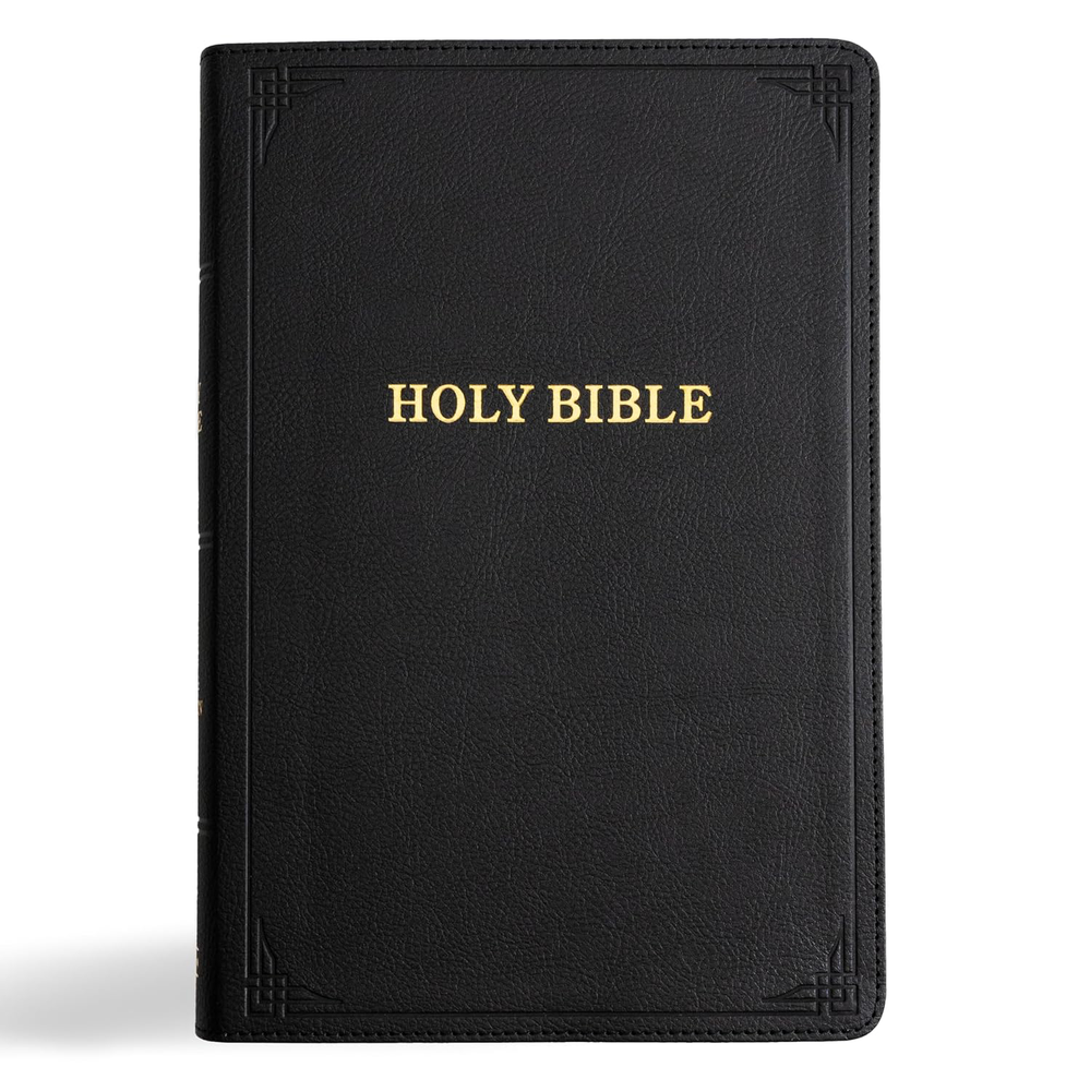 KJV Giant Print Holy Bible Black LeatherTouch Red Letter Edition with Maps