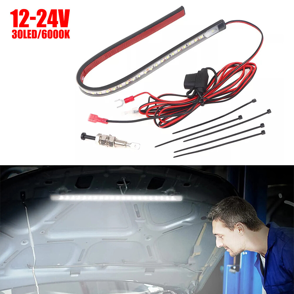 LED Truck Under Hood Engine Bay Light Strip Car Repair Automatic Switch Control