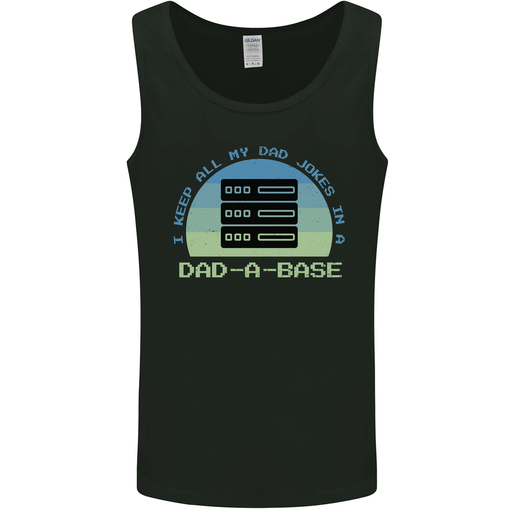 Dad a Base Funny Fathers Day Jokes Mens Vest Tank Top