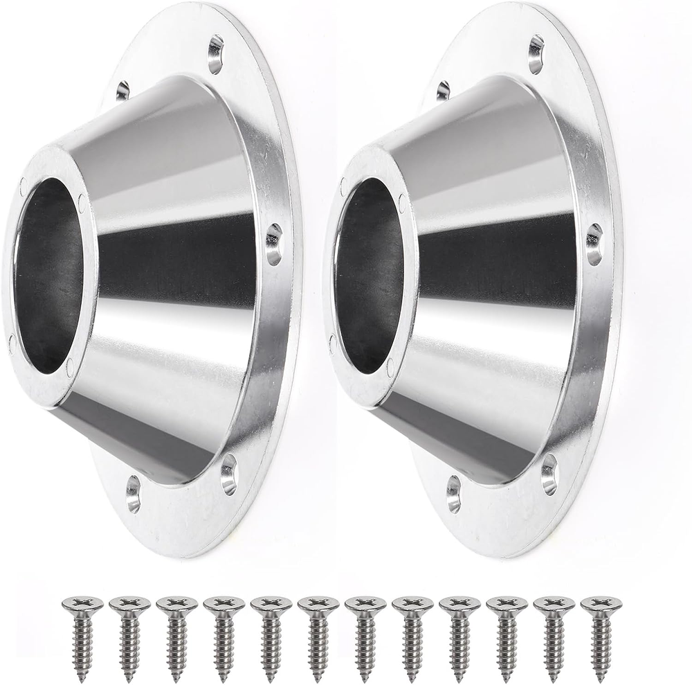 2 Pack RV Table Base Mount, Aluminum RV Pedestal Table Base Flange, Camper Table