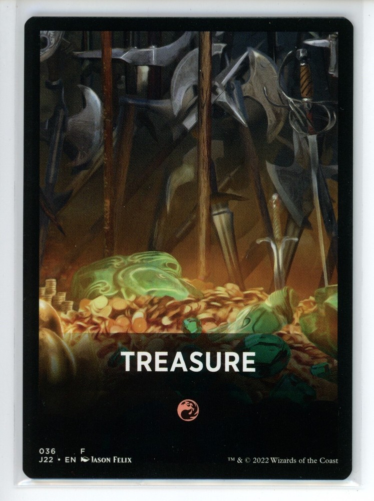 TREASURE THEME CARD Jumpstart 2022 #36 J22(NM+)(MTG)