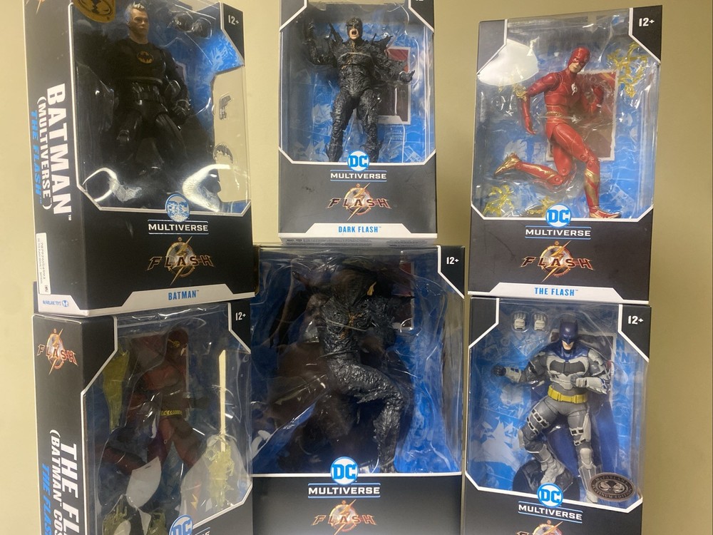 McFarlane Toys DC Multiverse flash sale (The Flash Movie) Lot Of 6-image