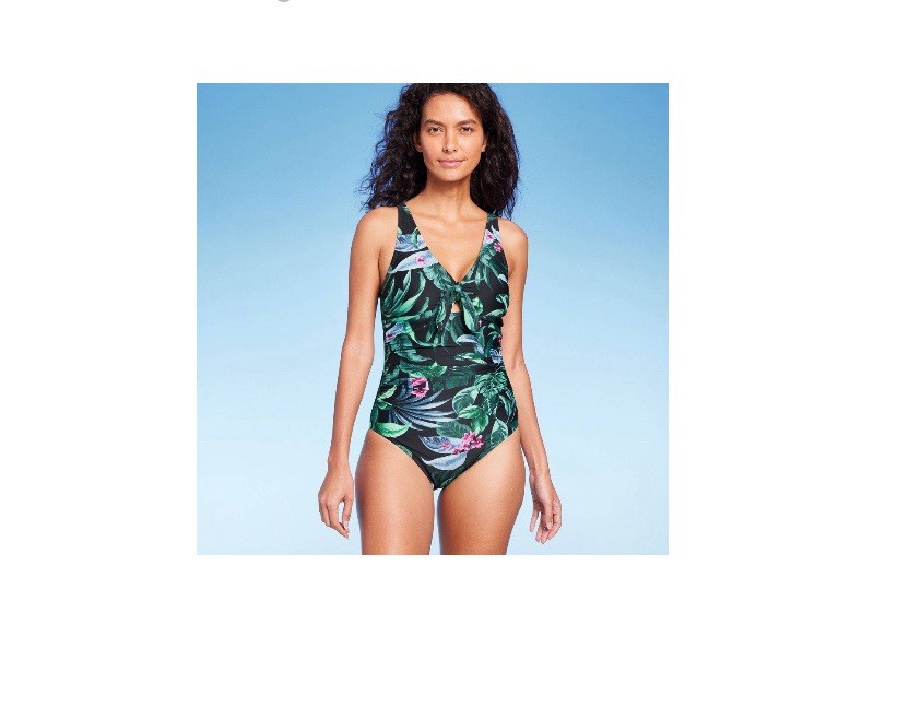 NWT Kona Sol Full Coverage Tummy Control 1 Piece Swimsuit Womans Size Small 4-6
