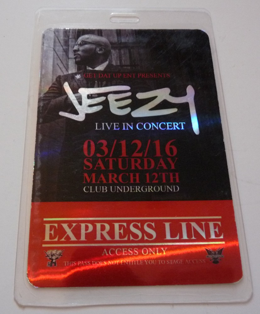 ジージー クラブ アンダーグラウンド 2016 コンサートツアー オールアクセス バックステージ パス ラミネート D2