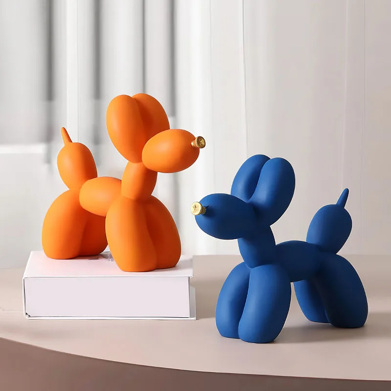 Nordic Resin Balloon Dog Figurines for Home Decor - Unique Gifts & Accessories