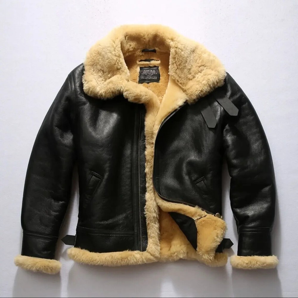 Real Bomber American Flight Jacket Sheep Leather Jacket | All Color