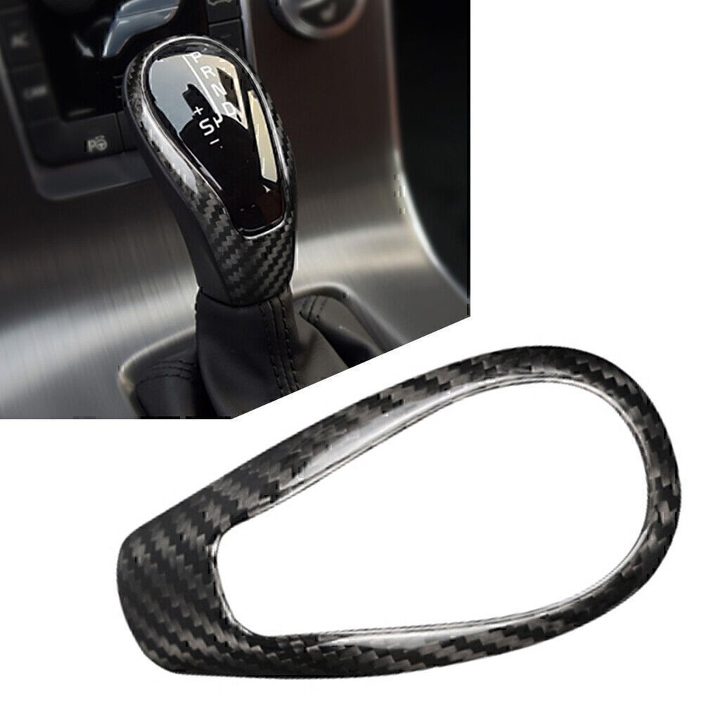 Carbon Fiber Gear Shift Knob Cover Sticker Trim For Volvo S60 V60 XC60 V40 US