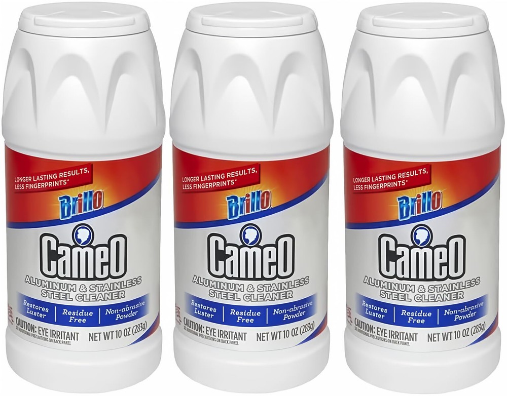 Cameo Cleaner Perfect on Aluminum Stainless Steel No Scratch Formula 10 Ounce...