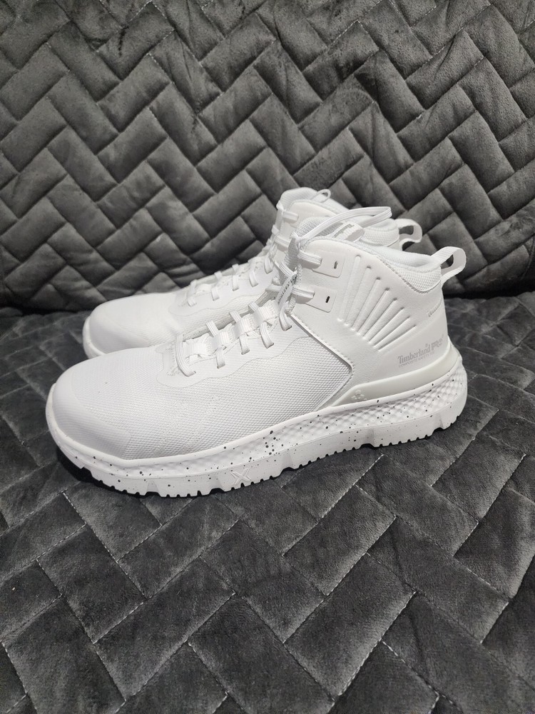 Timberland PRO Setra Composite Safety Toe Men's Work Boots Size 8 White