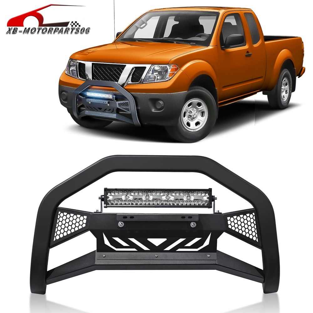 Bull Bar Front Grille Guard Bumper For 05-2021 Nissan Frontier & 05-2015 Xterra