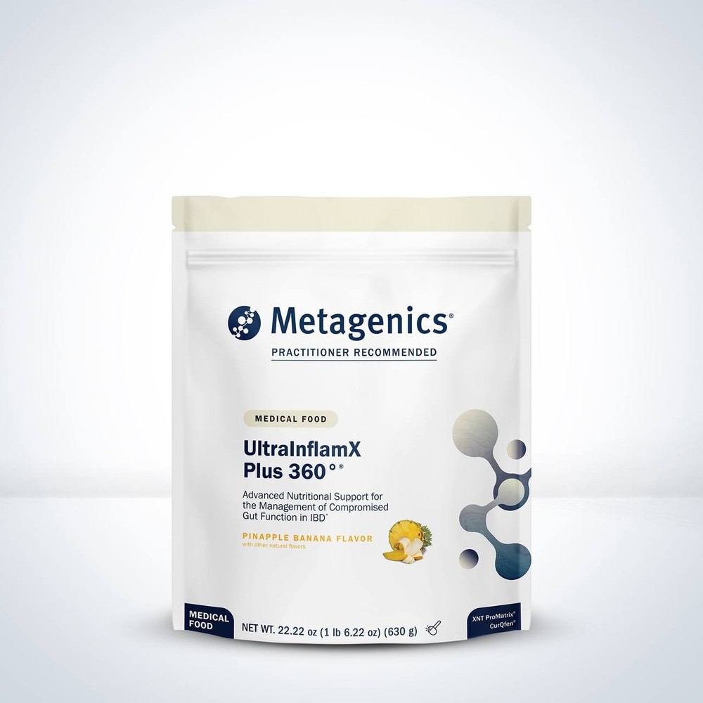 Metagenics UltraInflamX Plus 360° Pineapple and Banana Flavor Medical Food (14 Servings)